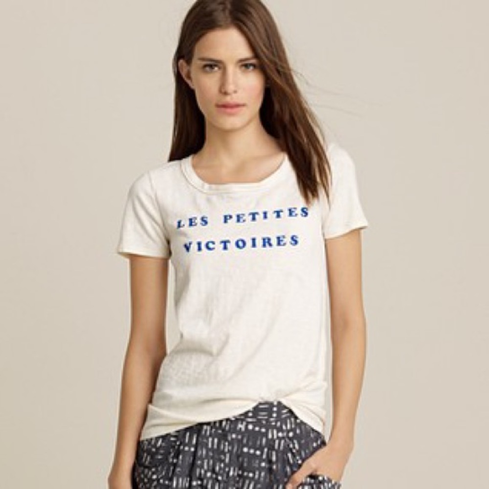 💞3/$20!!💞 J.Crew Les Petites Victories Graphic T